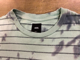 Vans Green Tie Dye Striped Short Sleeve Crewneck T-shirt Mens Size Small