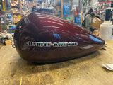 Maroon Gas Tank Bagger FLHX Road Street Glide w Emblems 2008^ FLH Harley Nice!