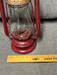 vtg C.T. Ham MFG CO No.0 clipper railroad lantern NY USA Embury No.0 glass globe