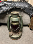 vtg Embury Little Air Pilot kerosene railroad lantern Warsaw NY USA red globe