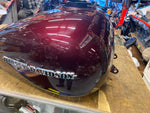 Maroon Gas Tank Bagger FLHX Road Street Glide w Emblems 2008^ FLH Harley Nice!