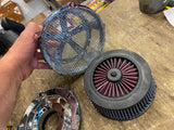 Kuryakyn Air Cleaner Chrome Harley Hi-five Mach 2 Sportster Softail Dyna Touring