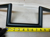 Black 5" Custom Z bars 1" 25w Chopper Harley bobber Handlebars Old Skool Ironhea