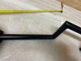 Black 5" Custom Z bars 1" 25w Chopper Harley bobber Handlebars Old Skool Ironhea