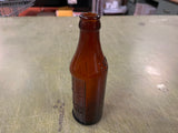 Vintage Antique Certo Amber Bottle Embossed "For 1/2 Bottle Pour To Here"
