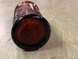 Vintage Antique Certo Amber Bottle Embossed "For 1/2 Bottle Pour To Here"