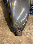 Vtg Old Skool Paint Sportster Chopper Gas Tank Gold Leaf Harley 70's Panhead