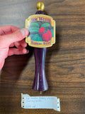 Vintage NOR' WESTER RASPBERRY WEIZEN beer wood tap handle unique collectible