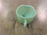 Vintage Jadeite Green Fire-King Oven Ware Creamer USA Jane Ray Ribbed