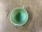Vintage Jadeite Green Fire-King Oven Ware Creamer USA Jane Ray Ribbed