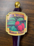 Vintage NOR' WESTER RASPBERRY WEIZEN beer wood tap handle unique collectible