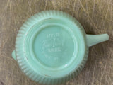 Vintage Jadeite Green Fire-King Oven Ware Creamer USA Jane Ray Ribbed