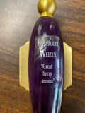 Vintage NOR' WESTER RASPBERRY WEIZEN beer wood tap handle unique collectible