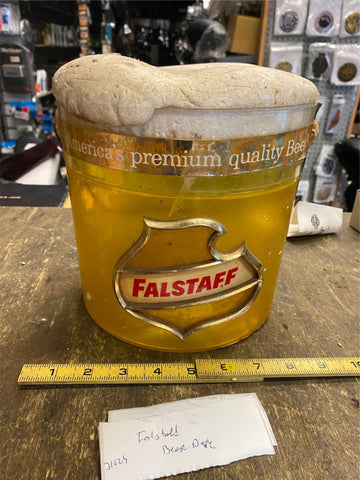 Vtg 1950's Falstaff Beer Display Sign Advertising Pitcher Brewer collector Taver