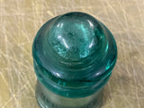 vtg antique Pat. 1893 Hemingray No. 9 blue glass insulator