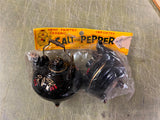 vtg 1960s Hand painted ceramic imported tea pot salt and pepper shaker