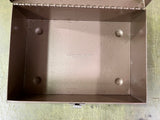 vtg Rockway Metal Prod Corp black handled metal cash box