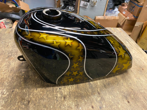 Custom Paint Airbrush Peanut Gas Tank Harley Sportster Chopper Shovelhead Panhea