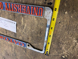 florida gators license plate frame vtg Metal 1970's Hot Rod Muscle car Old skool