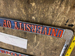 florida gators license plate frame vtg Metal 1970's Hot Rod Muscle car Old skool