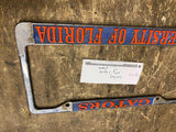 florida gators license plate frame vtg Metal 1970's Hot Rod Muscle car Old skool