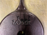 vtg Made in USA Lodge #8CB Cast Iron Cornbread Skillet