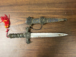 VTG Lions Pride Silver Dragon Ceremonial Dagger Decorative Sheathed Collectable
