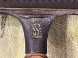 vtg 1960s Bistro Cast Iron slanted Grill skillet pan heavy duty