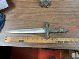 VTG Lions Pride Silver Dragon Ceremonial Dagger Decorative Sheathed Collectable