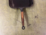 vtg 1960s Bistro Cast Iron slanted Grill skillet pan heavy duty