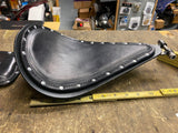 Anvil Leathers Custom Solo Seat Passenger Pad chopper Bobber Harley Honda Triump