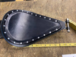 Anvil Leathers Custom Solo Seat Passenger Pad chopper Bobber Harley Honda Triump