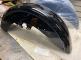 Black Blue Metalflake Front Fender Harley Ultra Class FLH 2014^ OEM Bagger Glide