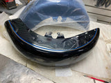 Black Blue Metalflake Front Fender Harley Ultra Class FLH 2014^ OEM Bagger Glide