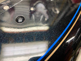 Black Blue Metalflake Front Fender Harley Ultra Class FLH 2014^ OEM Bagger Glide