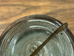 VTG Antique Pat. Jan 5 1875 Trade Mark Lightning Aqua Pint Wire Pail Fruit Jar
