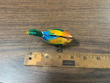 Vintage Mid Century 1950s Tin Litho Windup Inakita Duck Goose Toy Made in Japan