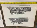 Vtg set Prints Steam Engine Train Locomotive Pictures 999 pacific central RR Col