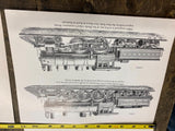 Vtg set Prints Steam Engine Train Locomotive Pictures 999 pacific central RR Col