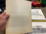 Vtg set Prints Steam Engine Train Locomotive Pictures 999 pacific central RR Col