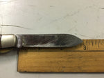 Vtg Kutmaster 2 blade pocket knife Utica NY USA K brown plastic woodgrain handle