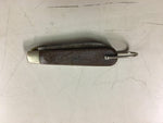 Vtg Kutmaster 2 blade pocket knife Utica NY USA K brown plastic woodgrain handle