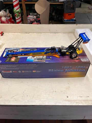 1996 Action Blaine Johnson Travers NHRA Fuel Dragster 1/24 Diecast collectable