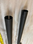 30" Black Fishtail Slip On Mufflers Harley Chopper FLH Shovelhead Panhead Bagger