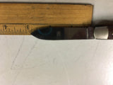 Vtg Kutmaster brown plastic woodgrain handle 2 blade pocket knife Utica NY USA