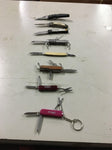 Lot 8 folding pocket knives made in China survival camping hunting