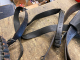 WM Brown Set Holsters Leather Cowboy Left right Revolver Vtg Gunfighter Butler p