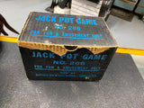 Vintage Jackpot Game Slot machine 1 arm bandi Tin Buffalo Toy NY Box 1930's USA