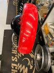 Vtg Front Fender For Flh Shovelhead Wideglide Oem Red