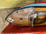 Vtg Aristo Craft Wood Boat Model Battery Powered Japan Orig box 9 1/2" Speedster